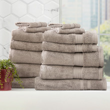 14 Piece Marisse Bamboo & Cotton Bathroom Towel Set